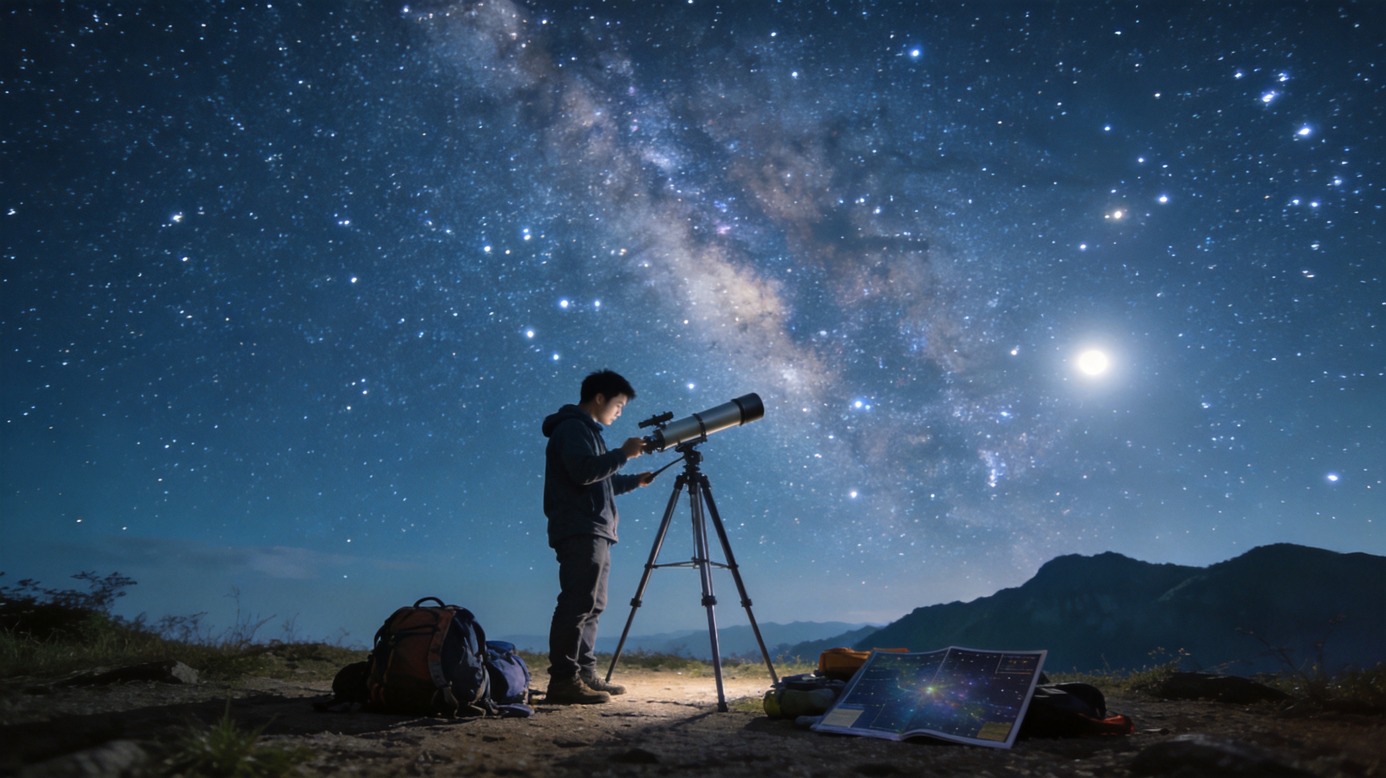 星空官网平台高清星空直播界面展示实时星图和观测指南